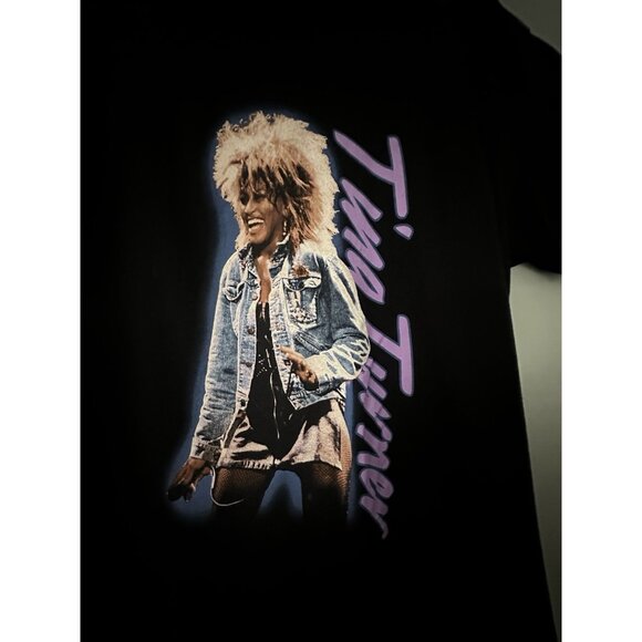 Vintage Tina Turner Simply The Best  Black T-shirt Large L concert 90s 90s y2k - Picture 4 of 10